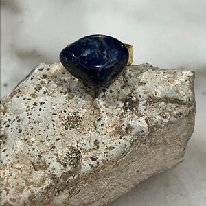 Blue Banded Sodalite Women's Ring